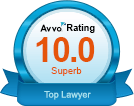 Avvo Rating 10.0 Superb Top Lawyer